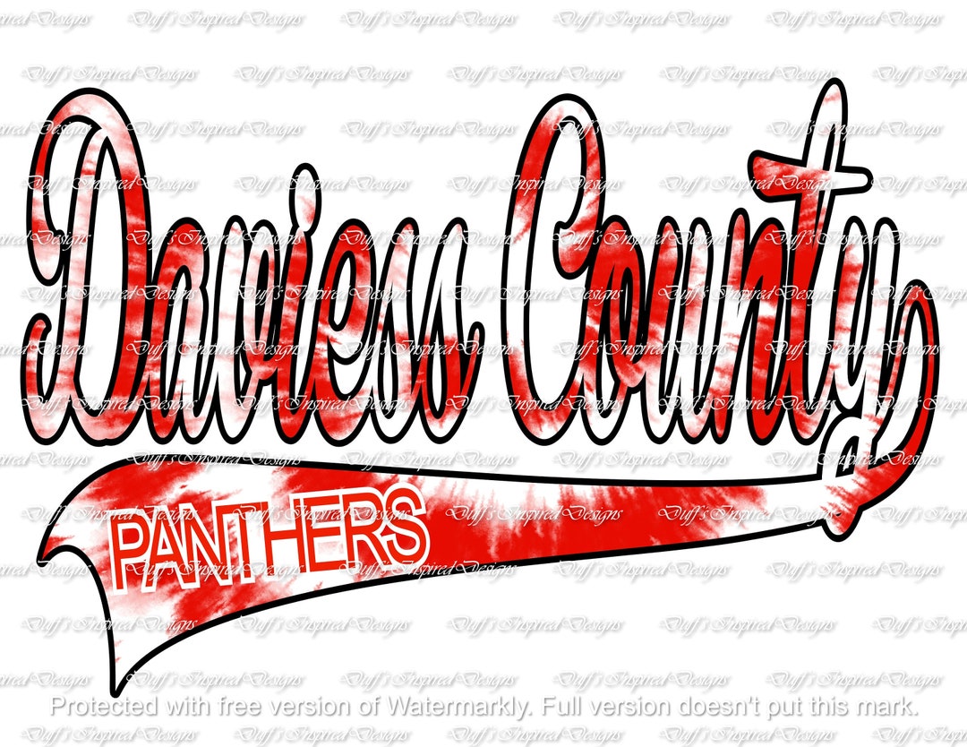 Daviess County Panthers KY PNG Sublimation Digital Instant Etsy