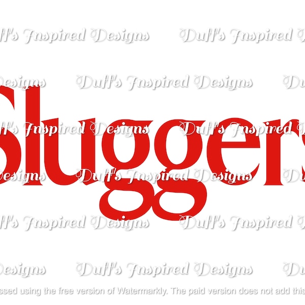 sluggers red PNG,  sublimation, digital, instant download