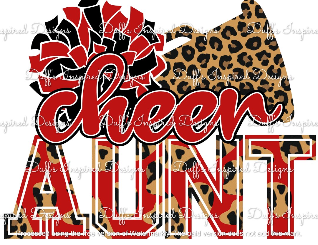 Cheer Aunt , PNG, Sublimation, Digital, Instant Etsy