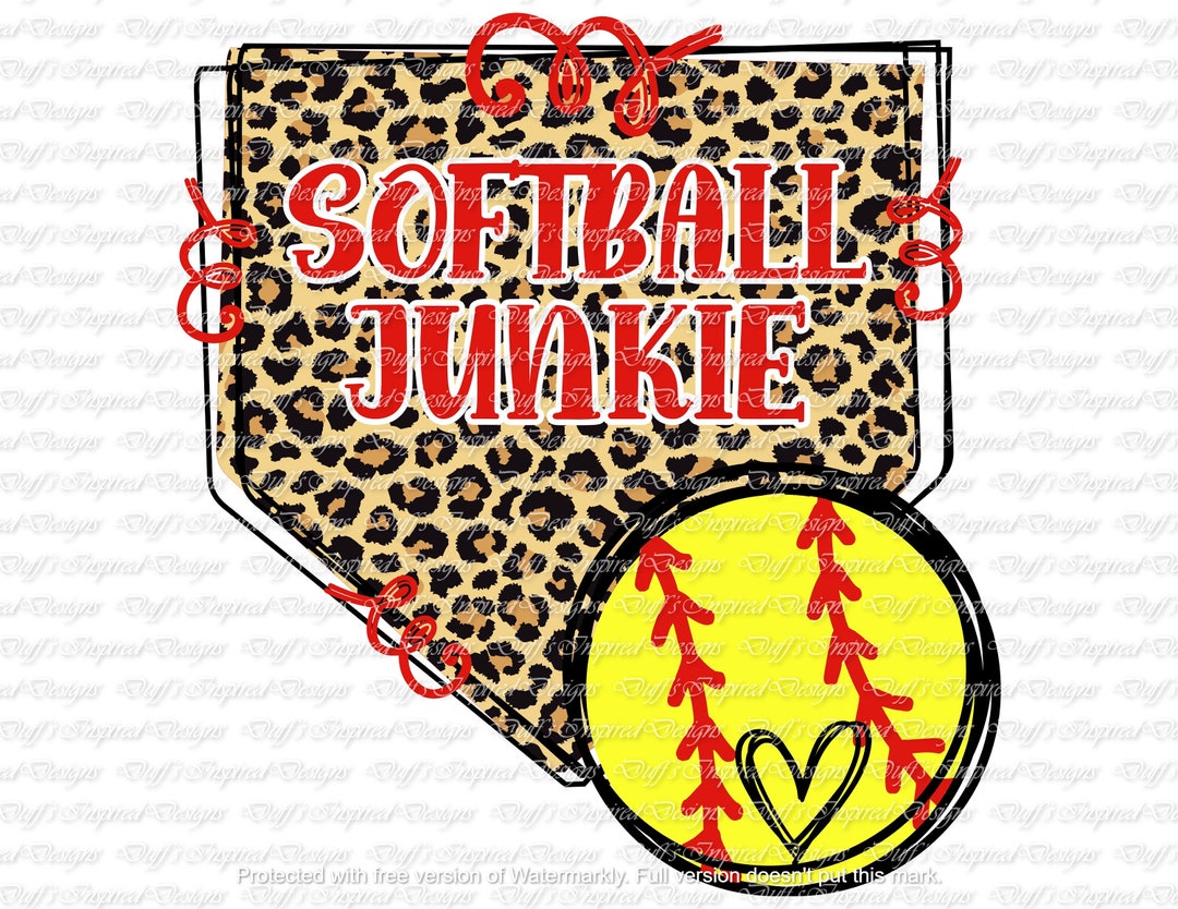 Home Plate Softball Junkie PNG Sublimation Digital Instant Etsy