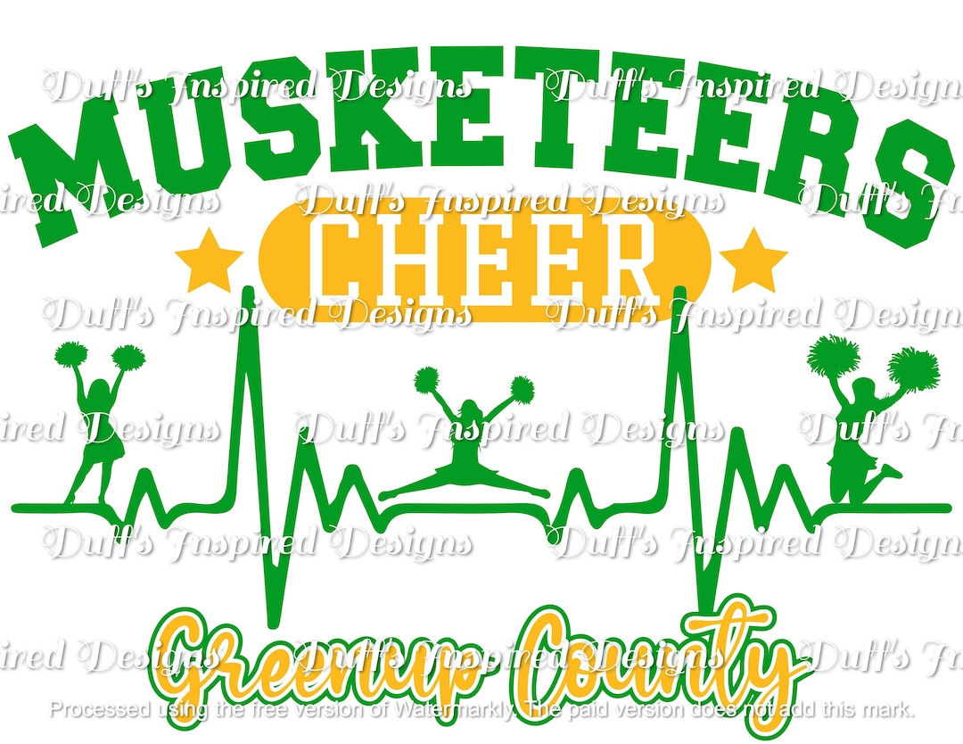 Greenup County Musketeers Cheer, PNG, Sublimation, Digital, Instant - Etsy