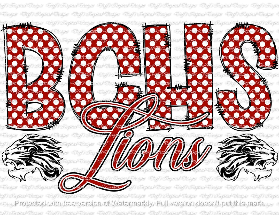 Boyd County Lions, PNG, Sublimation, Digital, Instant Etsy