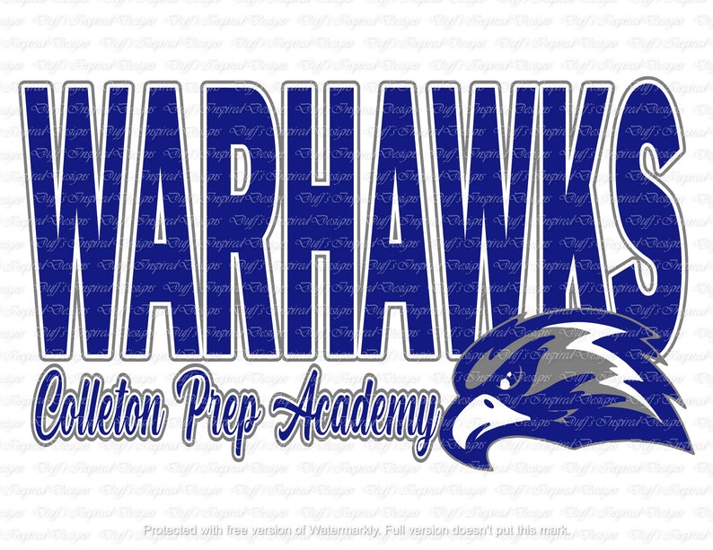 Colleton Prep Academy Warhawks PNG Sublimation Digital Etsy