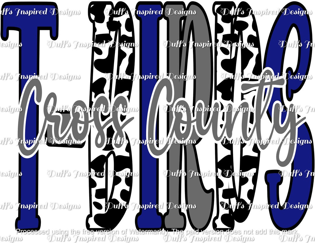 Thunderbirds Cross County, PNG, Sublimation, Digital, Instant Etsy