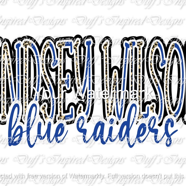 Lindsey Wilson College Blue Raiders PNG, sublimation, digital, instant, UK, blue