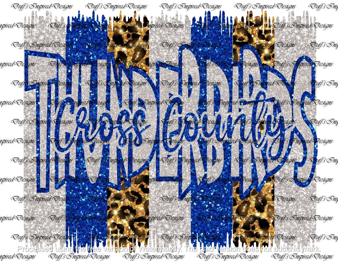 Cross County Thunderbirds PNG, Sublimation, Digital, Instant Download