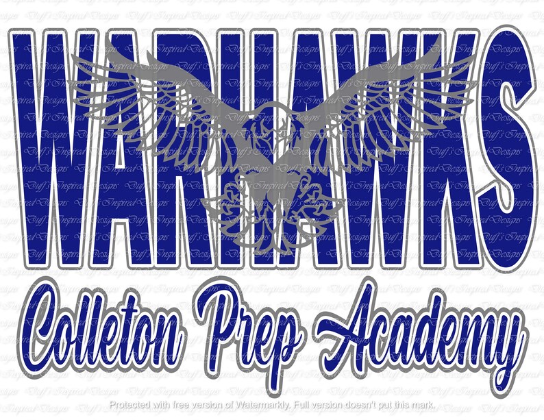 Colleton Prep Academy Warhawks PNG Sublimation Digital Etsy