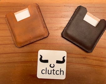 Square business card holder.