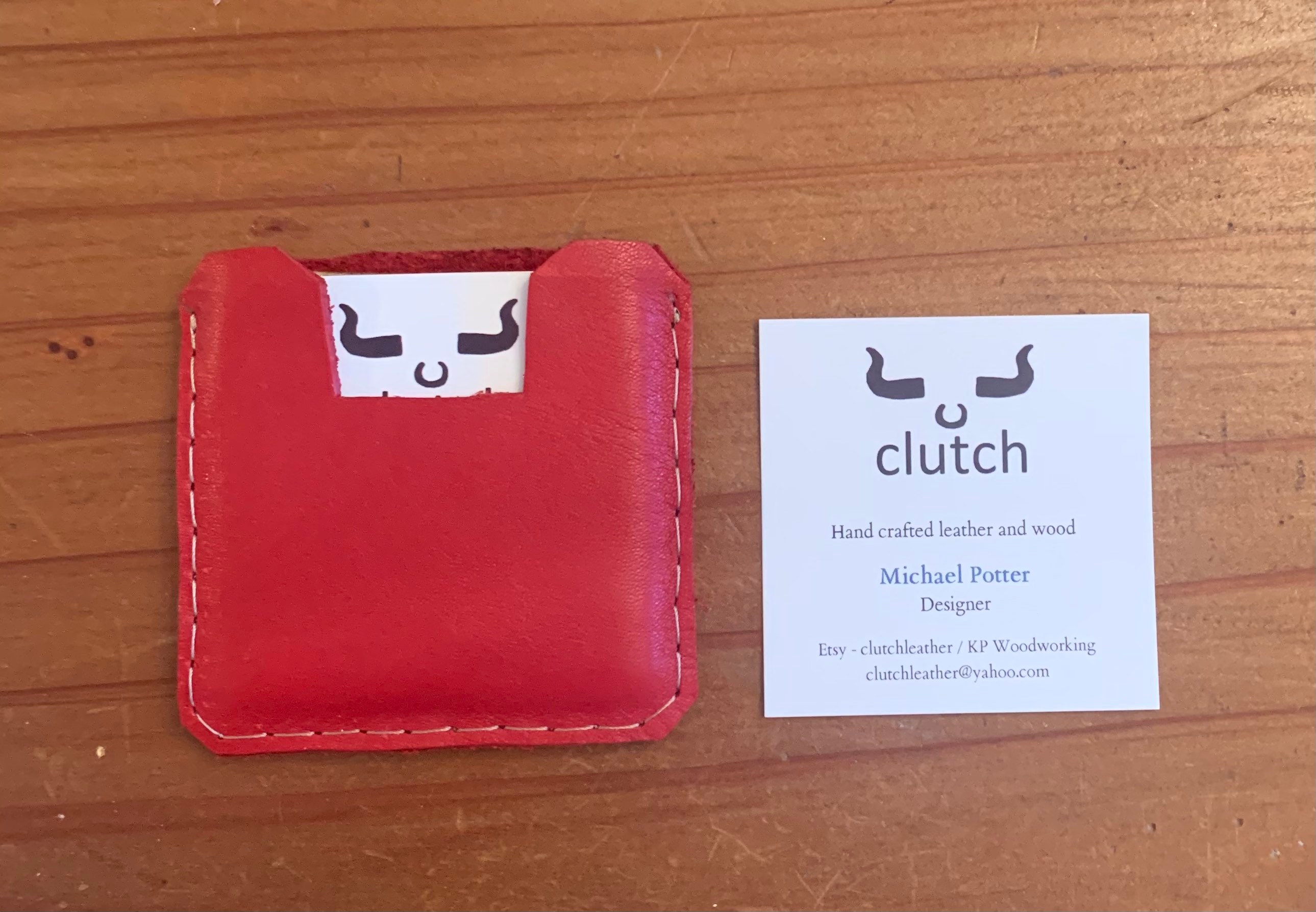 Square Business Card Case Etsy