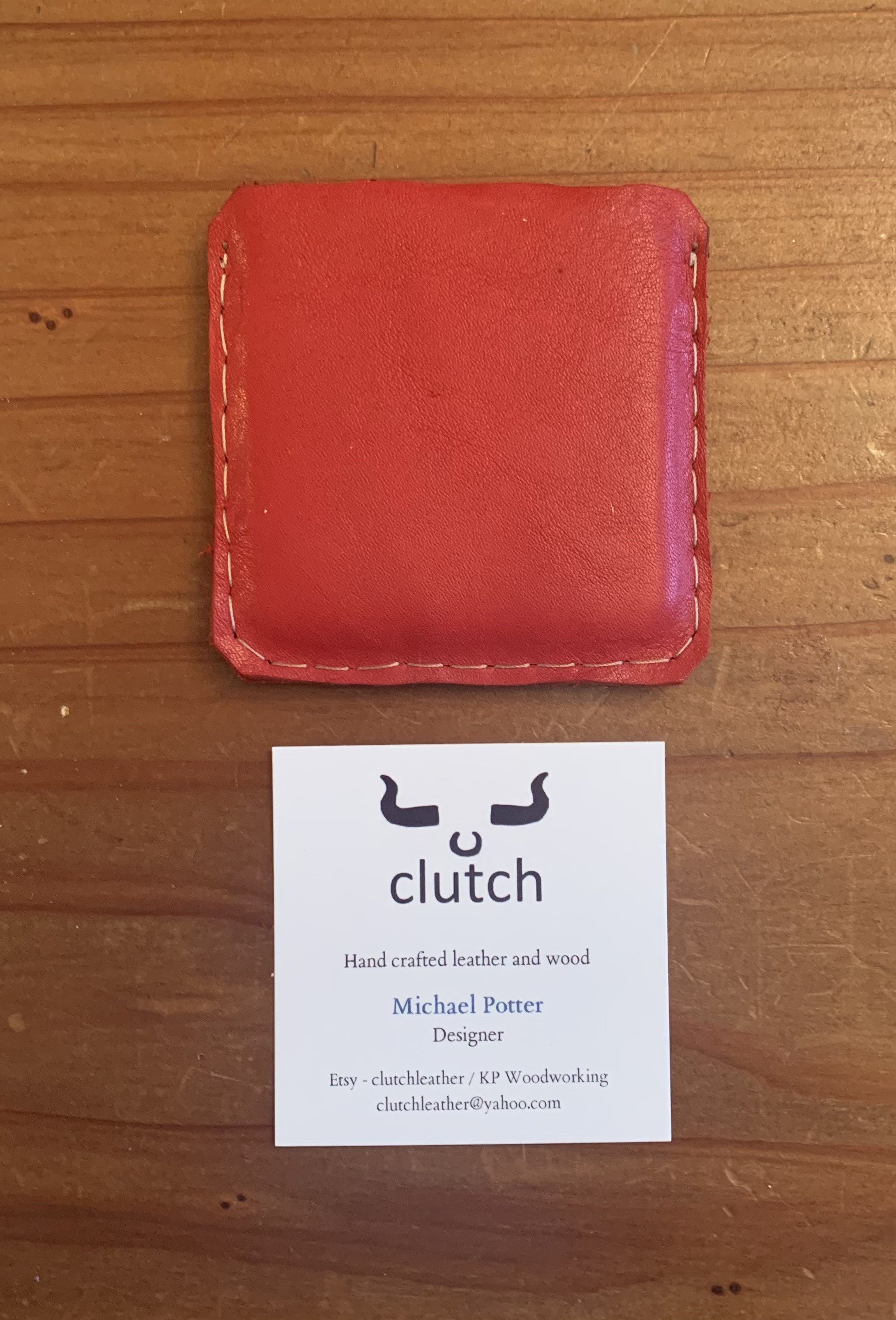 Square Business Card Case Etsy