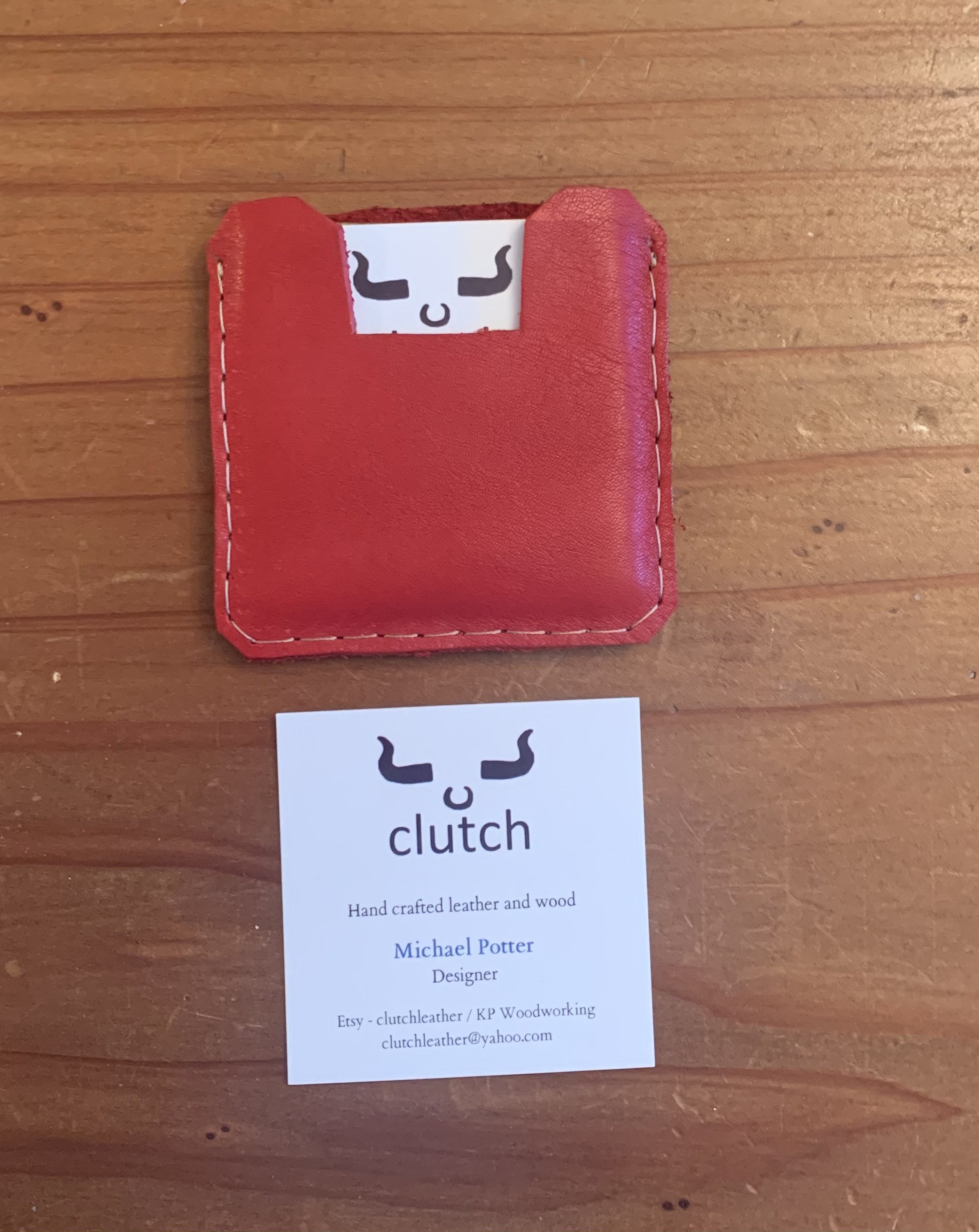 Square Business Card Case Etsy