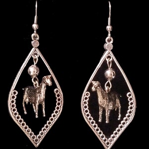 Beautiful Dangle Dairy Goat Earrings, Necklace, Separate or in a Set!