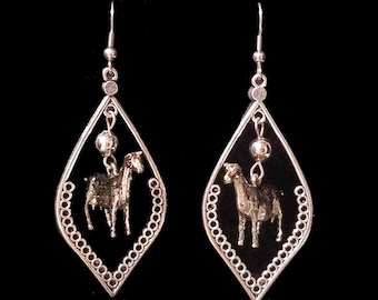Beautiful Dangle Dairy Goat Earrings, Necklace, Separate or in a Set!