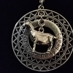 Goat Necklace - Gorgeous Dairy Goat 3 level &quot;Forever In My Heart&quot; Necklace... Never be without your loves