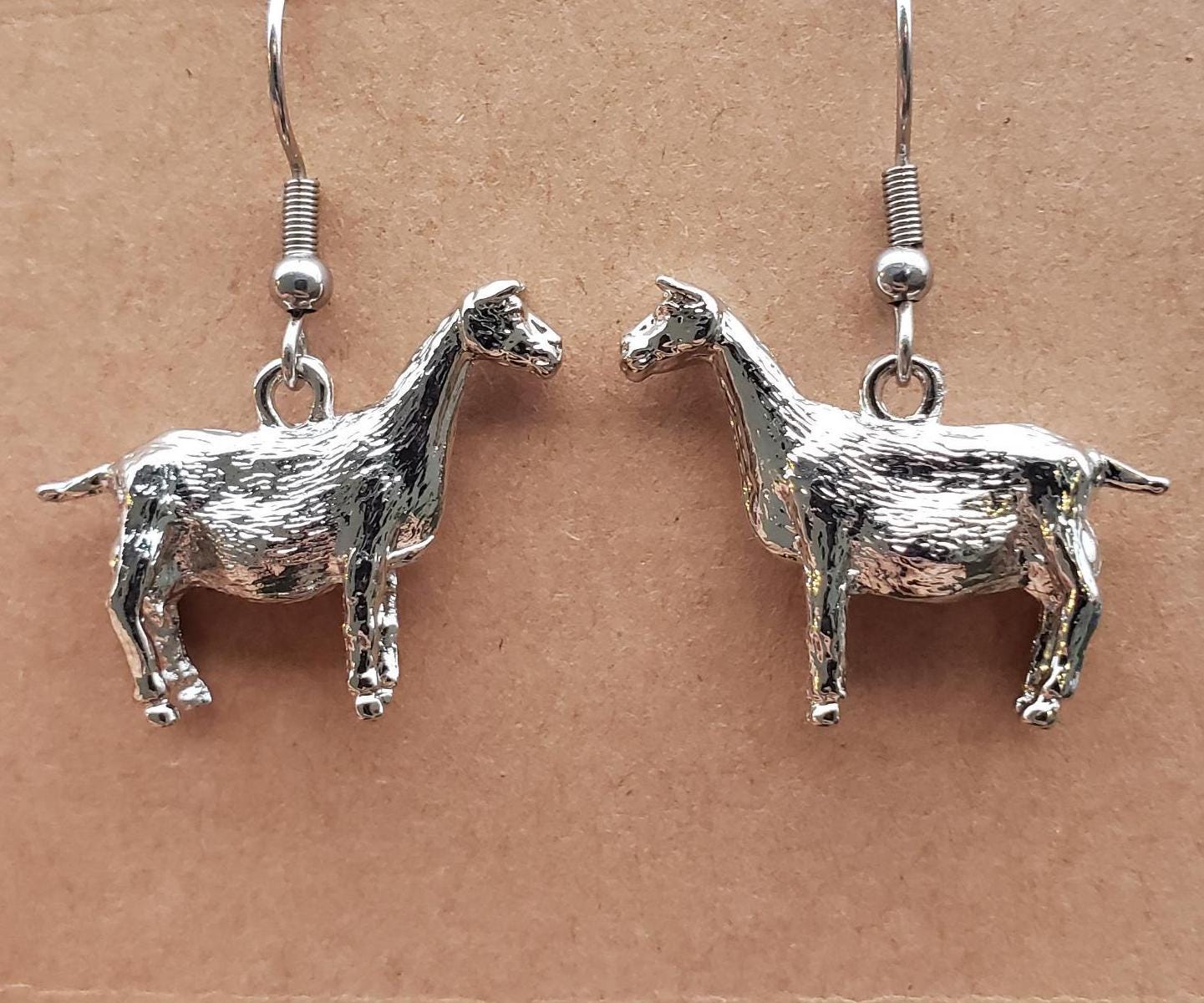 Orecchini di capra in argento Sterling 925 Bellissimi orecchini di