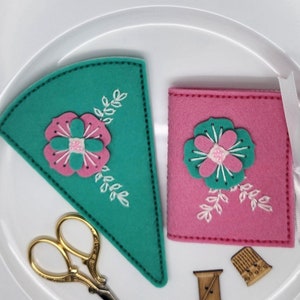 Wool Needle Book and Scissors Case