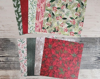 Stampin Up Holiday Paper Lot 6x6 | 24 Double Sided Sheets | Boughs of Holly, Painted Christmas, Warm Holiday Hugs