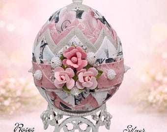 Roses & Pearls Display Ornament