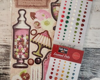 BoBunny Chipboard Stickers, Carta Bella