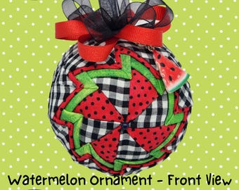 Handmade Watermelon Ornament