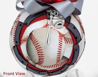 Handmade Baseball Ornament