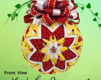 Handmade Ladybug Ornament