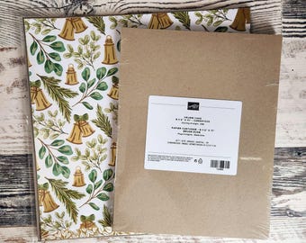 Stampin' Up! Seasons of Green & Gold DSP,  Crumb Cake Cardstock Bundle