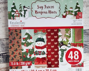 Say Freeze / Bonjour Hiver - Christmas Paper Pad 12x12