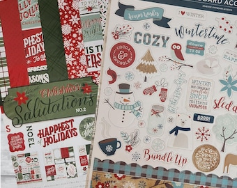 Echo Park Christmas Salutations, A Perfect Winter Chipboard Accents