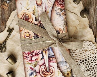 Vintage Inspired Folio Needle Book Set