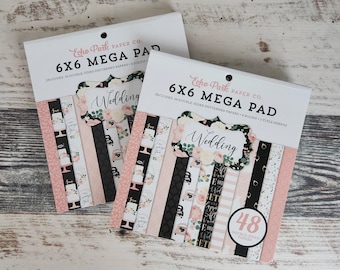 Echo Park Wedding 6x6 Mega Paper Pad Set of 2
