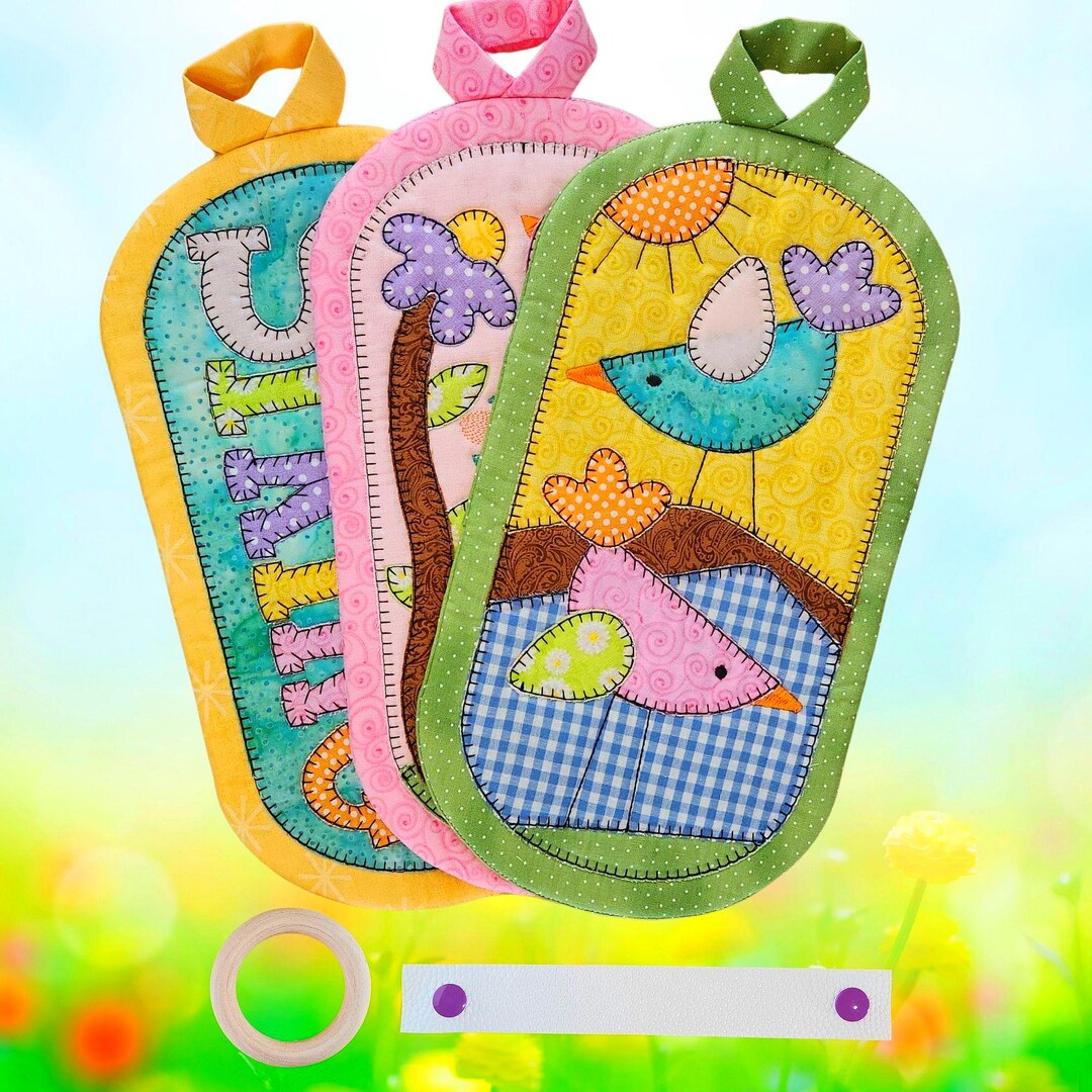 Spring Table Topper Spring Table Topper Set of 3 With Wooden Hanger - Etsy