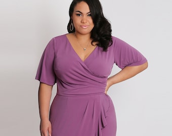wrap dress for chubby