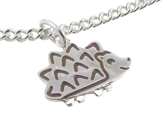 Hedgehog bracelet handmade from sterling silver