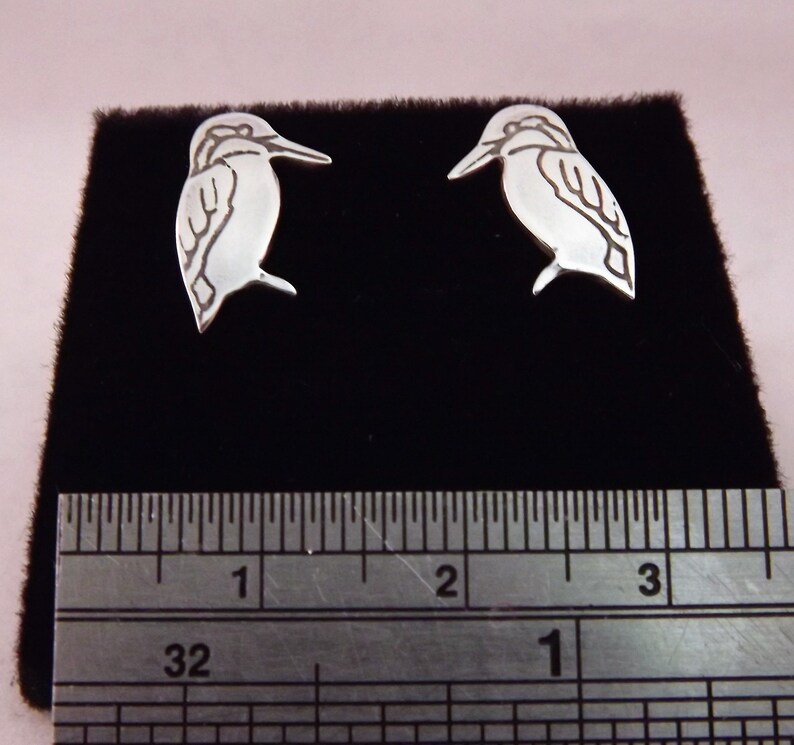 Bird Jewellery Silver Kingfisher Jewellery Bird Stud Earrings Silver Bird Earrings Silver Kingfisher Earrings Kingfisher Stud Earrings