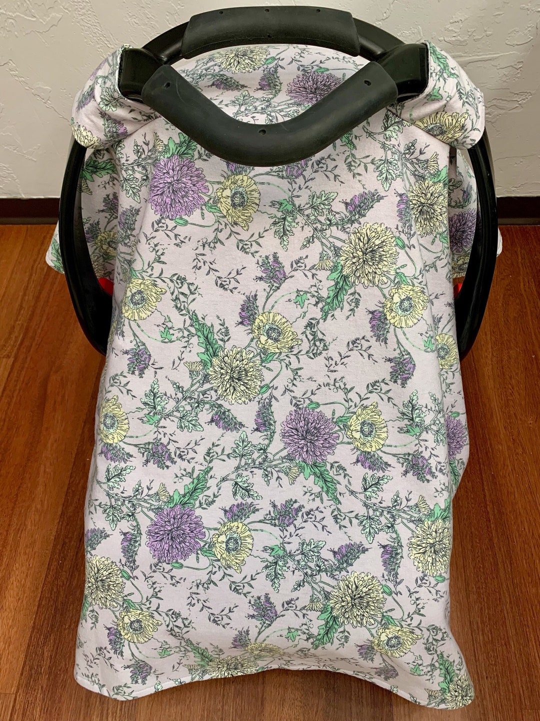 Baby Girl Car Seat Canopy New Baby Car Seat Cover Baby Shower Etsy