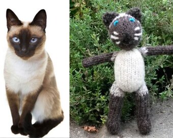 Cat Custom Pet Portrait: let me knit your cat