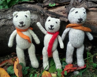 Scarf - add a warm, colourful, wool scarf for your little bear, rabbit, cat, dog or dragon