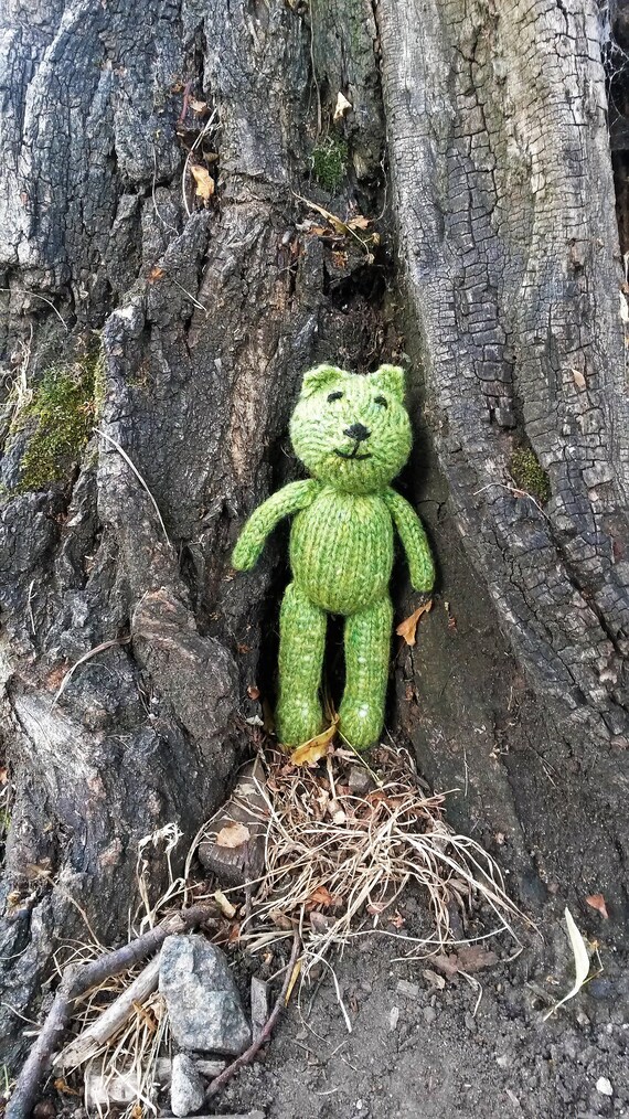 small green teddy bear