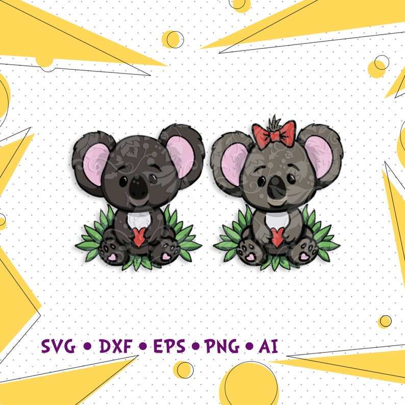 Download Baby koala layered SVG cutting file Cute koala cut Nursery ...