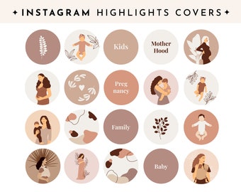 Motherhood Instagram Templates. Highlight Icons. Mom Life Instagram Highlights. Baby&Pregnancy Instagram Story Covers. Mama Influencer Icons