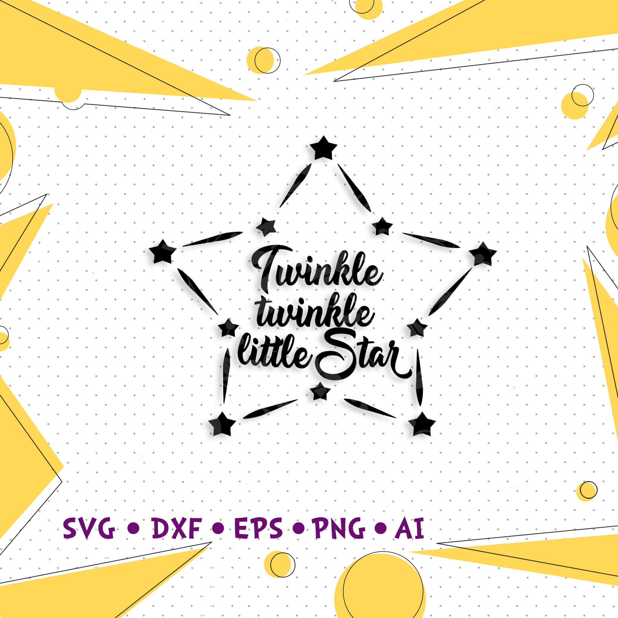 Twinkle Twinkle Little Star Svg Star Svg Baby Svg Baby Shower | Etsy UK