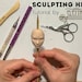 Tutorial sculpting OOAK HEAD for a polymer clay doll