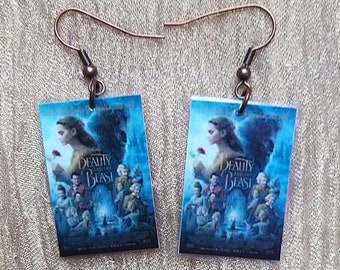 HANDMADE EARRING Beauty and the Beast