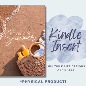 Beach Kindle Insert, Physical Kindle Insert, Bookish Merch, eReader Accessories, Summer Reading, Beach Book, Summertime Reading