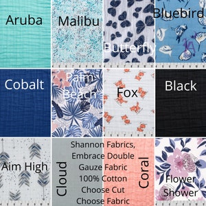 Embrace Cotton Fabric by Shannon Fabrics, Fabric by the yard, Discontinued Fabric, Double gauze fabric, Solids or Prints, Sundress Fabric