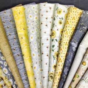 Honey Bee Farm, Timeless Treasures Fabric by the Yard, Digitally Printed Cotton Fabrics