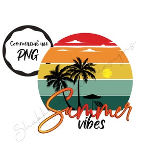 Summer Vibes Beach-Lake-River Days png image