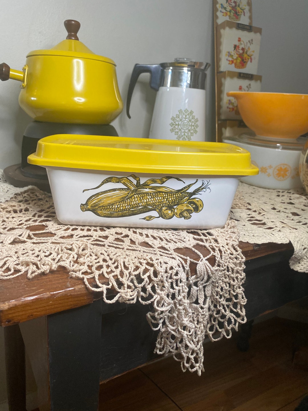 Corningware Natures Bounty Loaf Pan With Lid Etsy