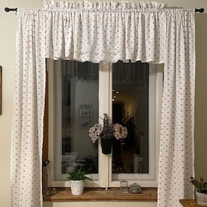 Curtains/ set/ vintage/ pelmet/ valance/ upcycled/ no2